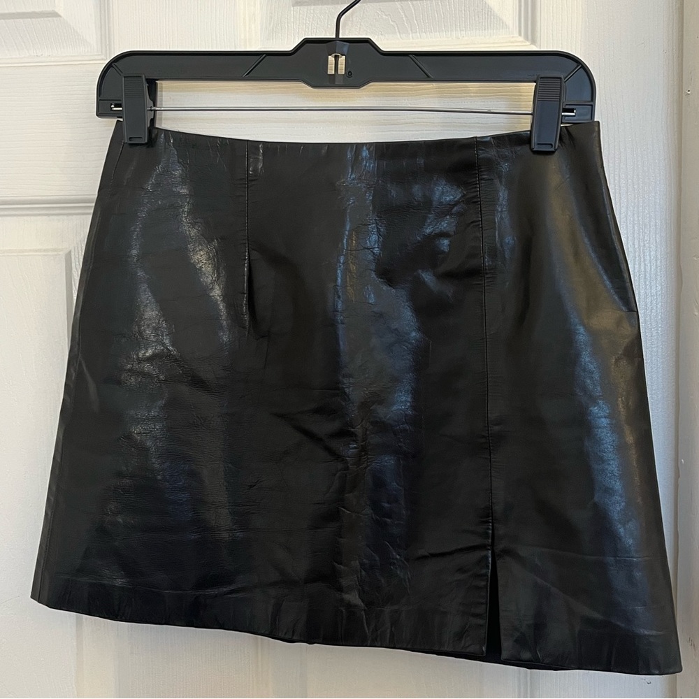 Rebecca Taylor Vintage Leather Miniskirt Size 4 (100% leather)